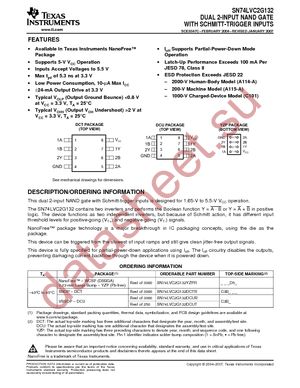 74LVC2G132DCUTE4 datasheet  